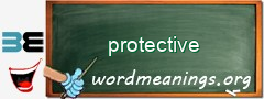 WordMeaning blackboard for protective